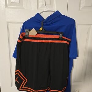Nike&Jordan Sports Bundled Mesh Diamond Short&PoloShirt